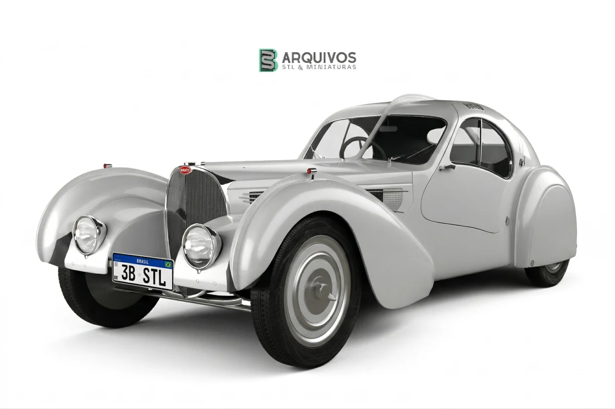Modelo 3D STL - Bugatti Type 57SC Atlantic 1936